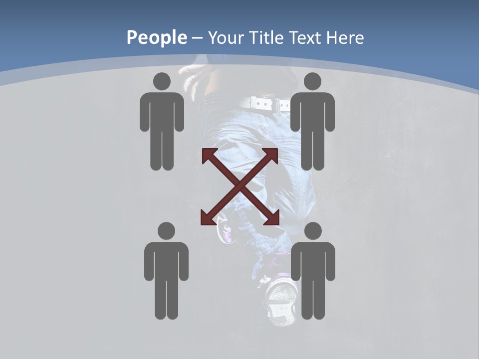 Girl Performer Midair PowerPoint Template