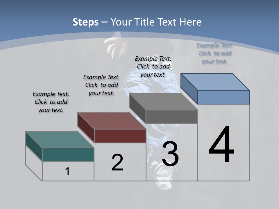 Girl Performer Midair PowerPoint Template