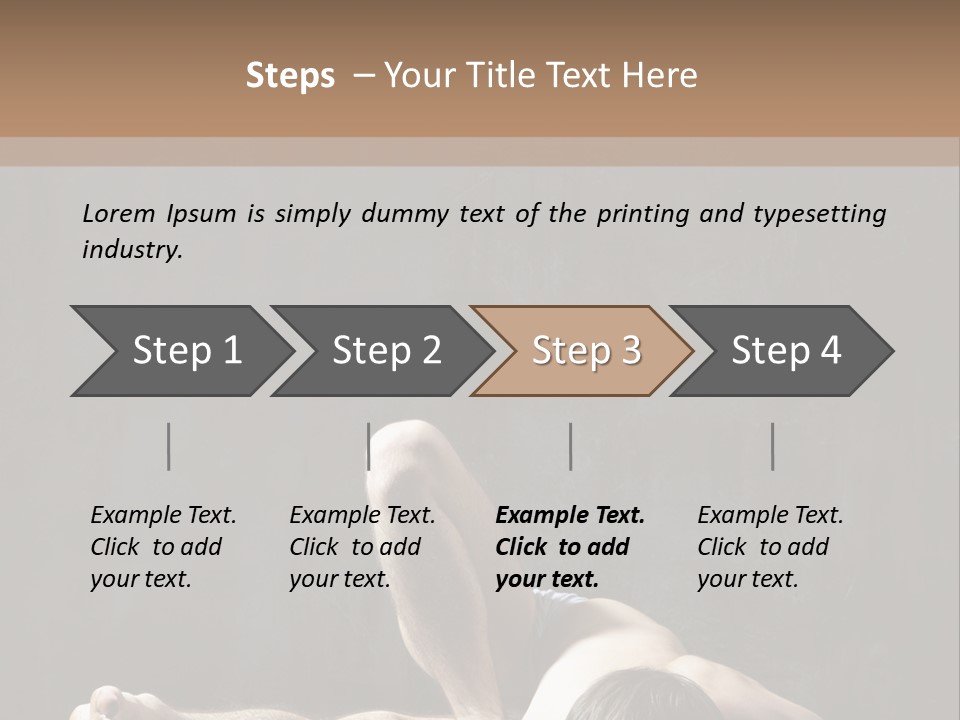 Stretching Practicing Man PowerPoint Template