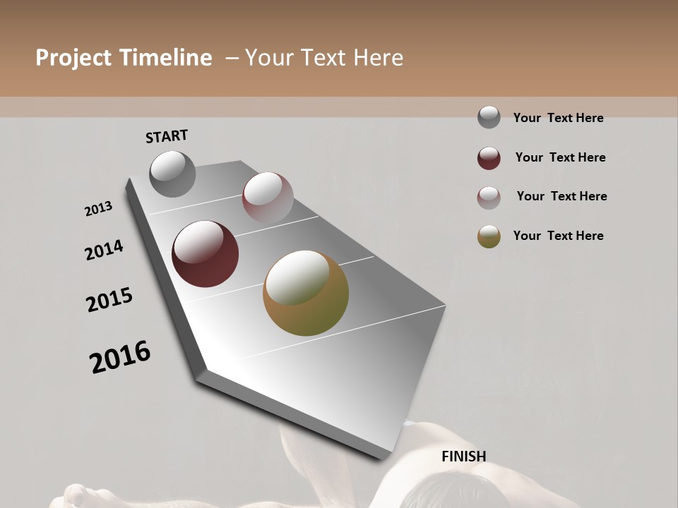 Stretching Practicing Man PowerPoint Template