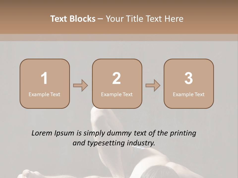 Stretching Practicing Man PowerPoint Template