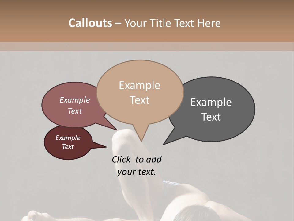 Stretching Practicing Man PowerPoint Template