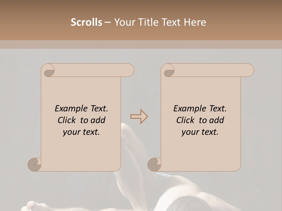 Stretching Practicing Man PowerPoint Template