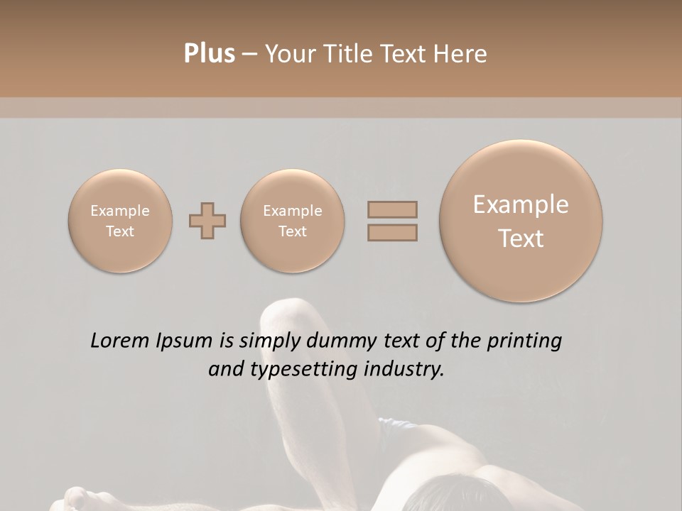 Stretching Practicing Man PowerPoint Template