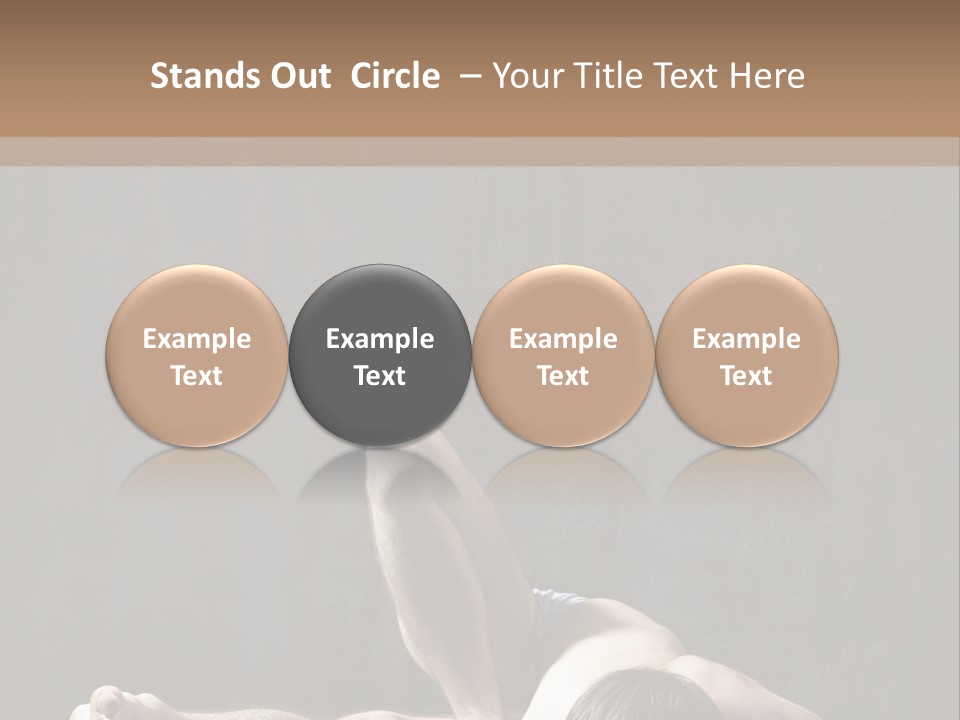 Stretching Practicing Man PowerPoint Template