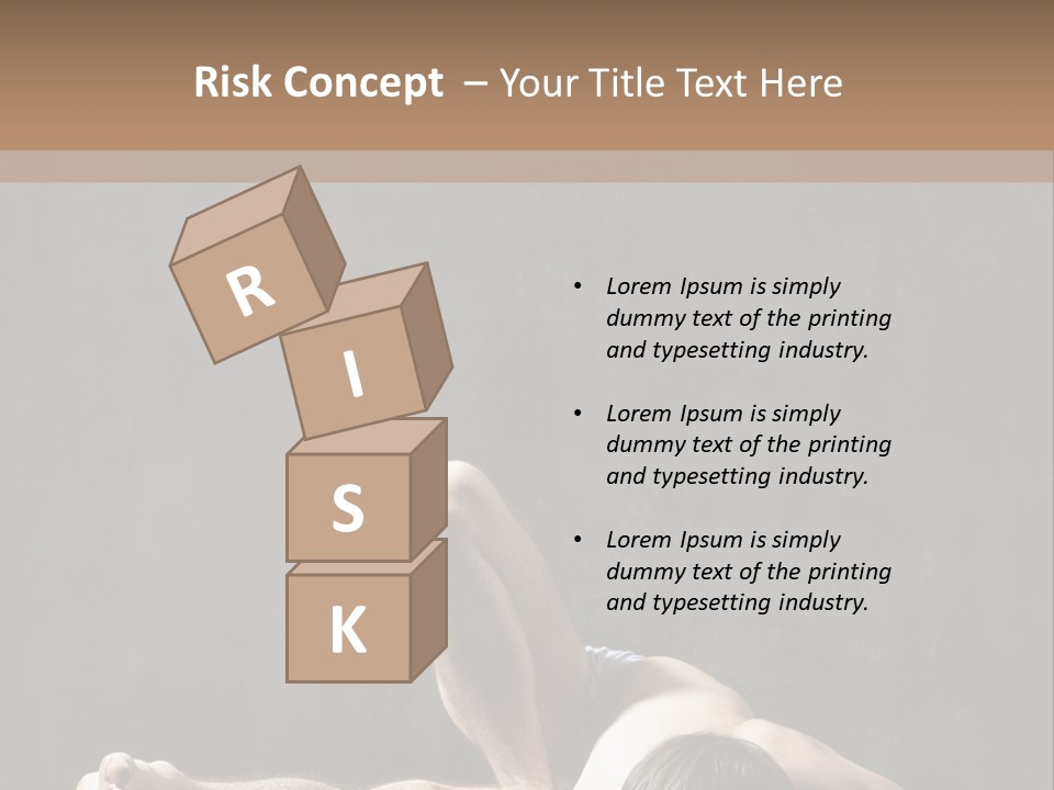 Stretching Practicing Man PowerPoint Template