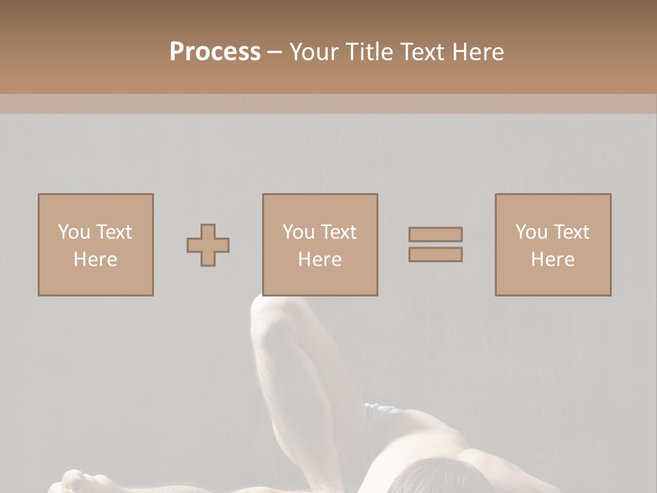 Stretching Practicing Man PowerPoint Template