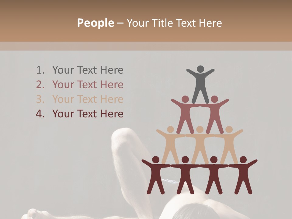 Stretching Practicing Man PowerPoint Template