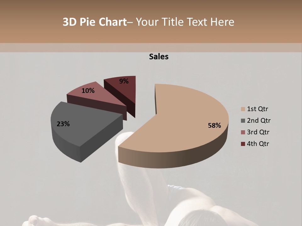 Stretching Practicing Man PowerPoint Template
