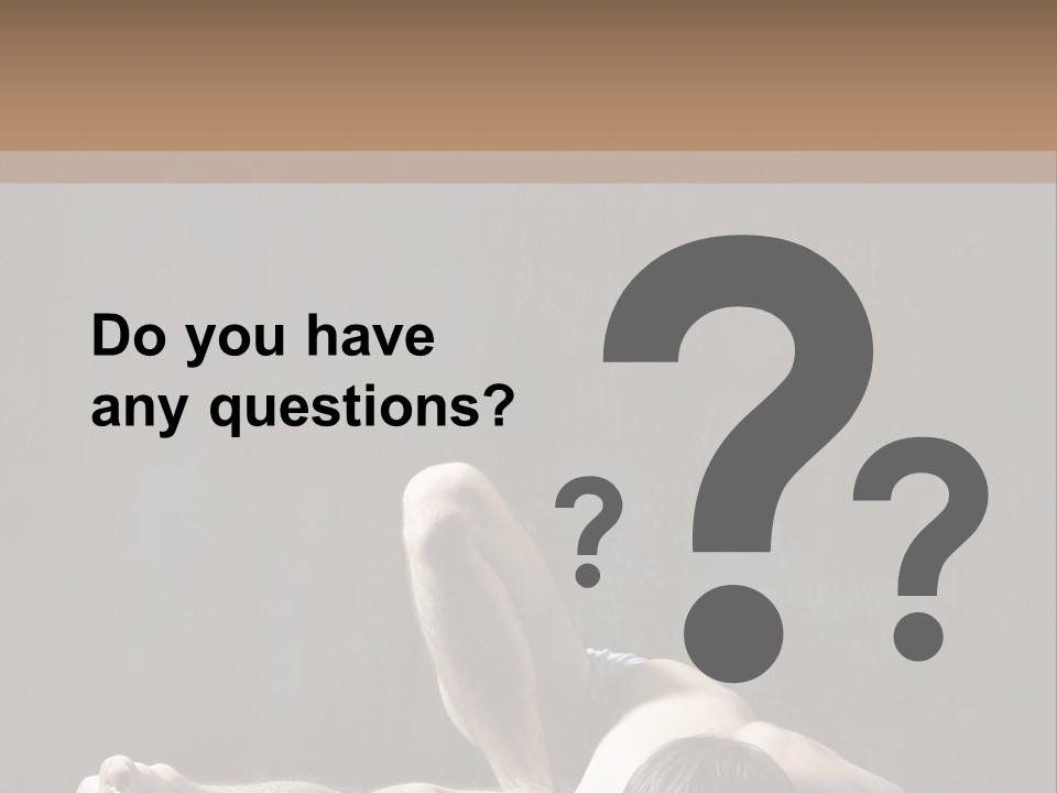 Stretching Practicing Man PowerPoint Template