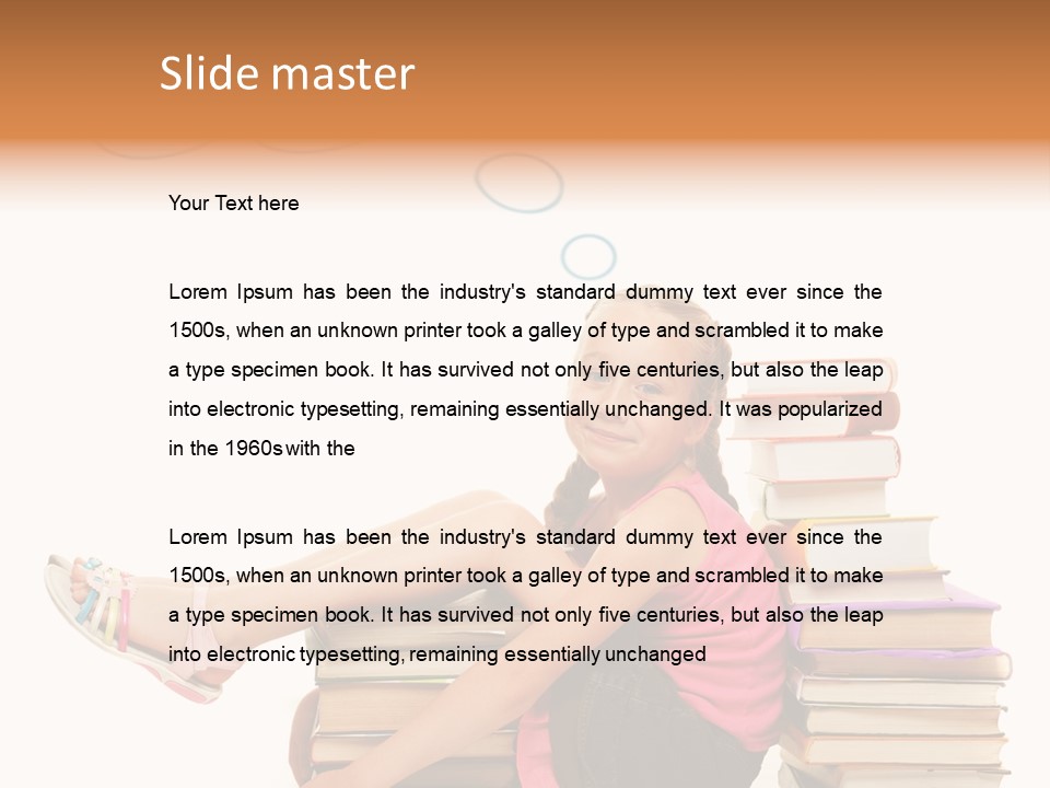 Kid Knowledge Face PowerPoint Template