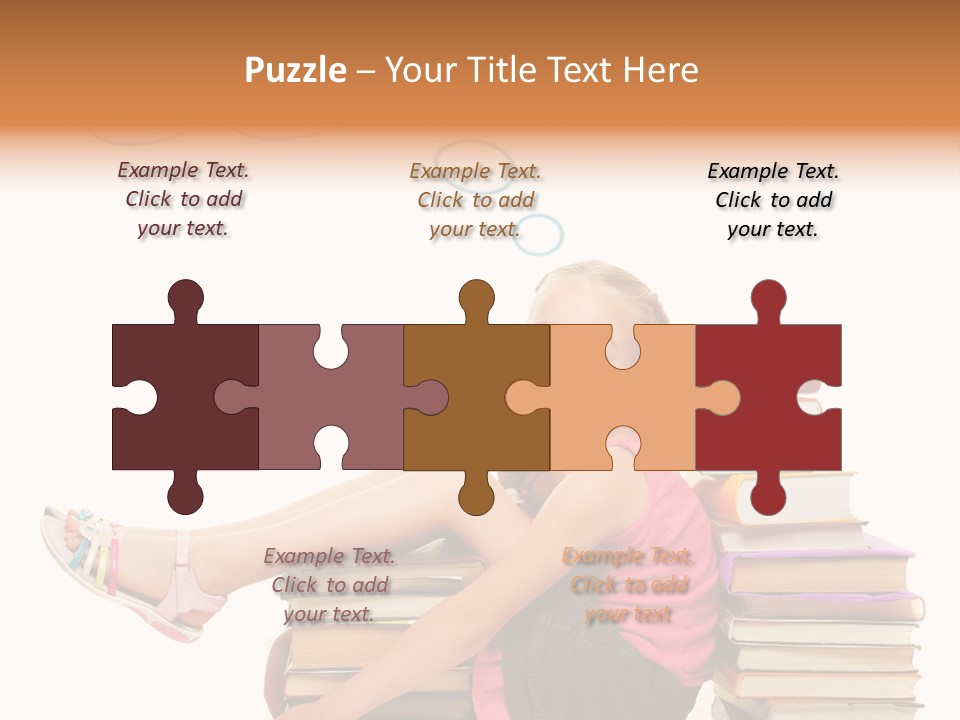 Kid Knowledge Face PowerPoint Template