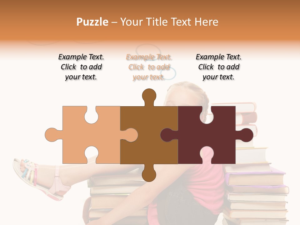 Kid Knowledge Face PowerPoint Template