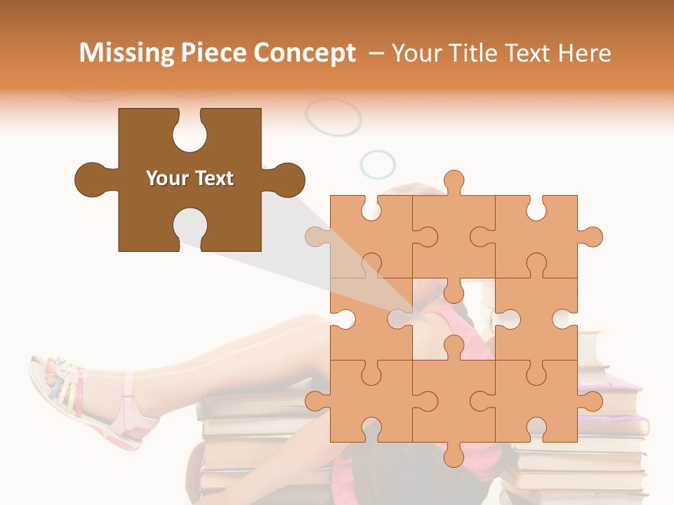 Kid Knowledge Face PowerPoint Template