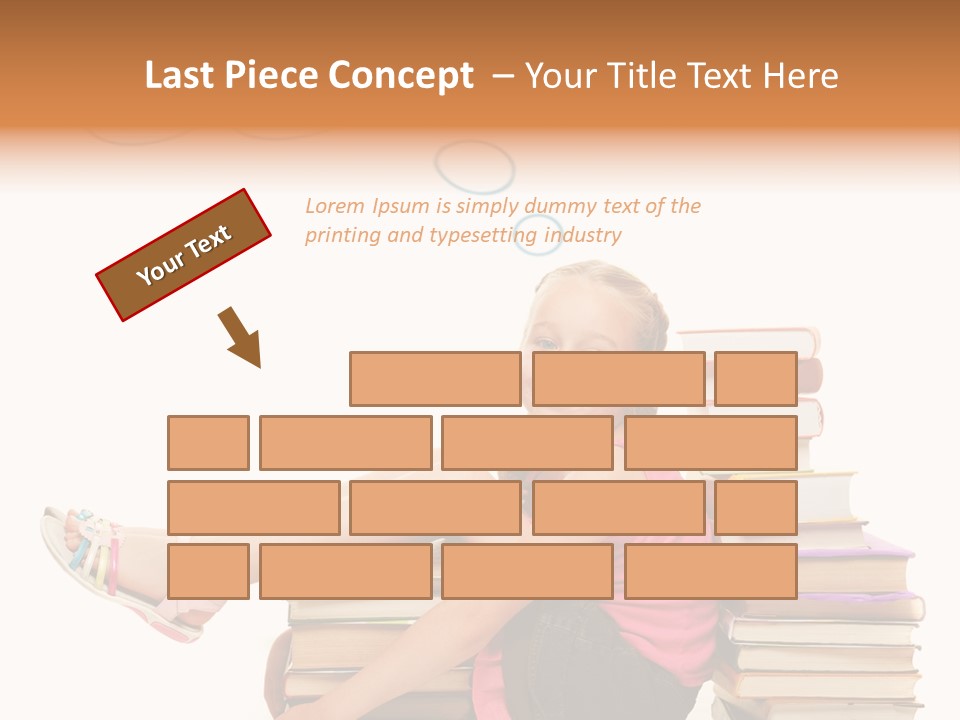 Kid Knowledge Face PowerPoint Template