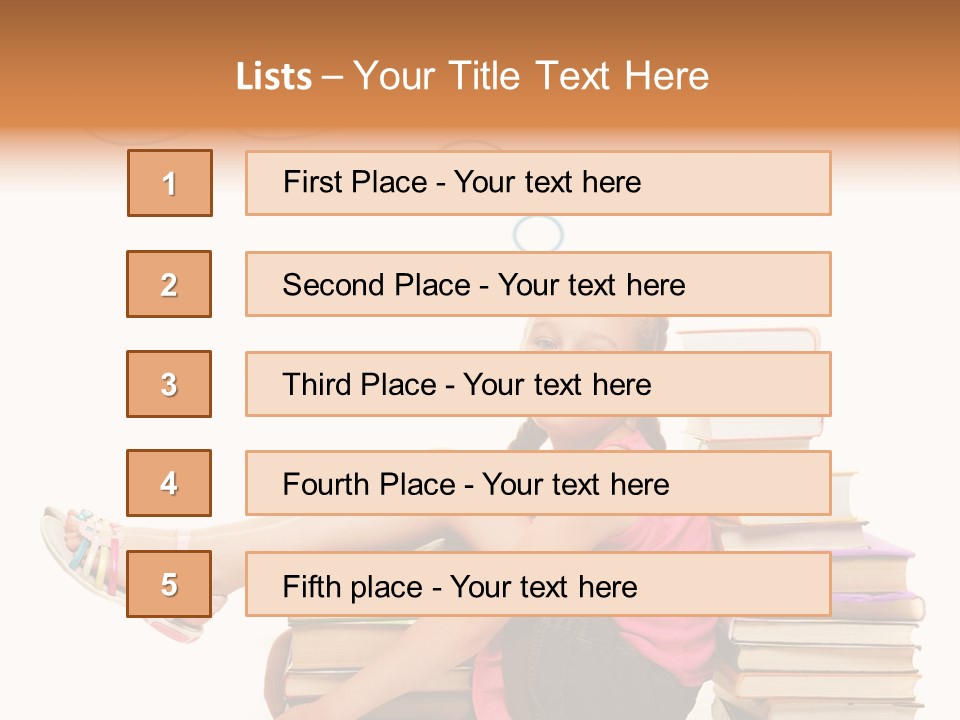 Kid Knowledge Face PowerPoint Template
