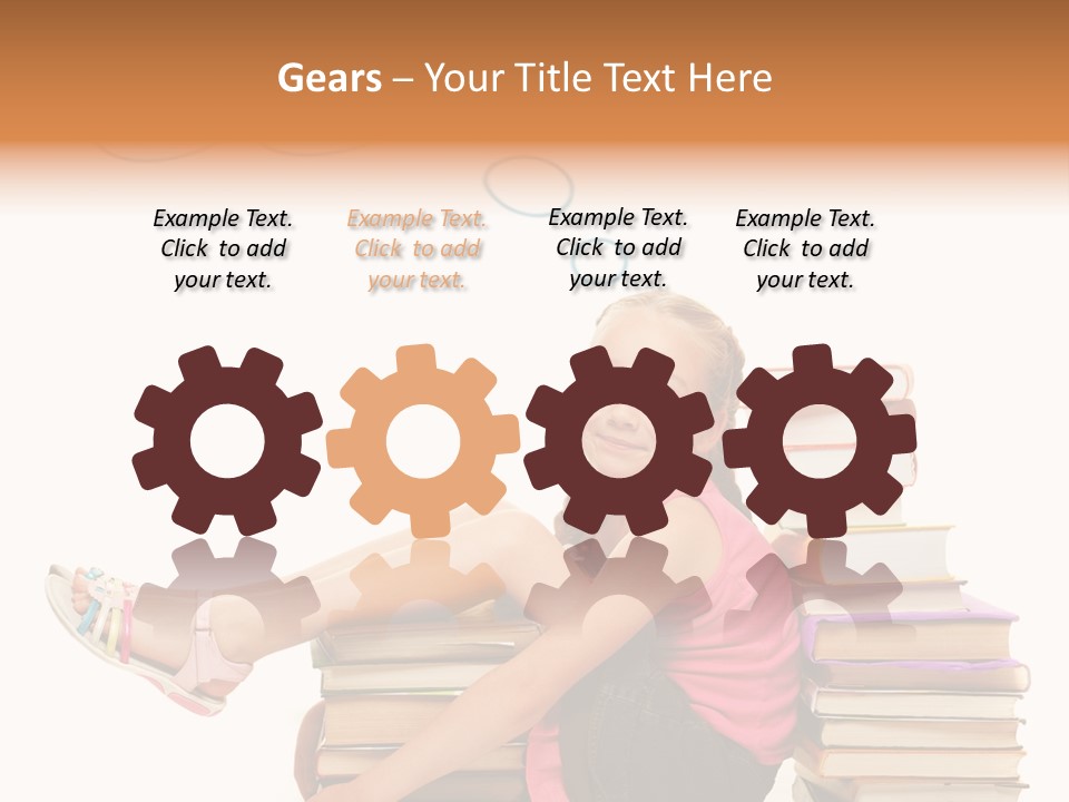 Kid Knowledge Face PowerPoint Template