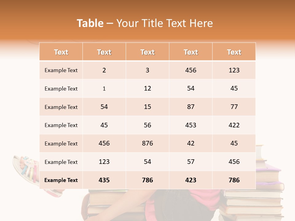 Kid Knowledge Face PowerPoint Template