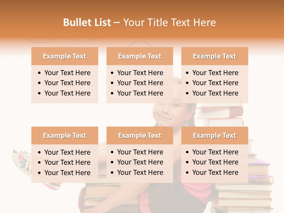 Kid Knowledge Face PowerPoint Template