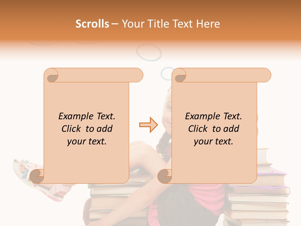 Kid Knowledge Face PowerPoint Template