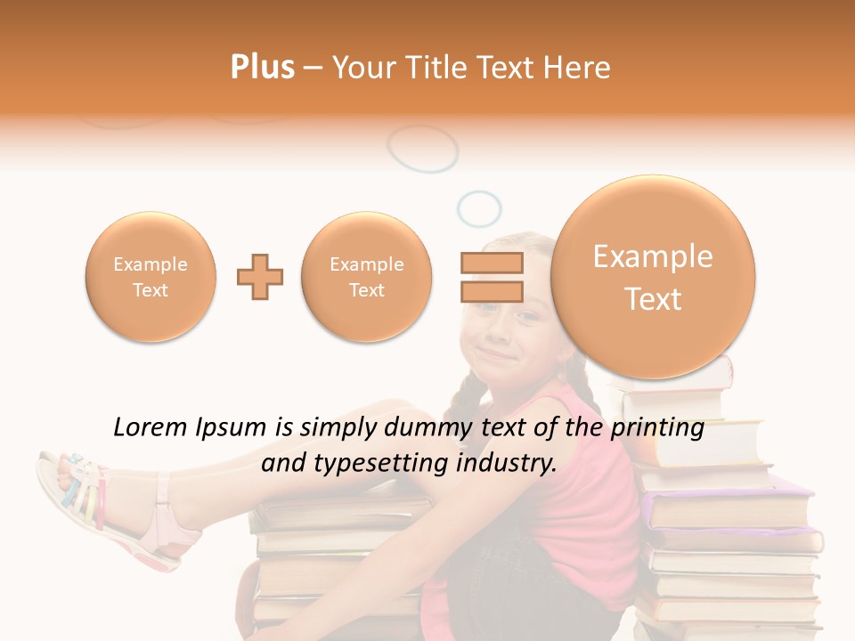 Kid Knowledge Face PowerPoint Template