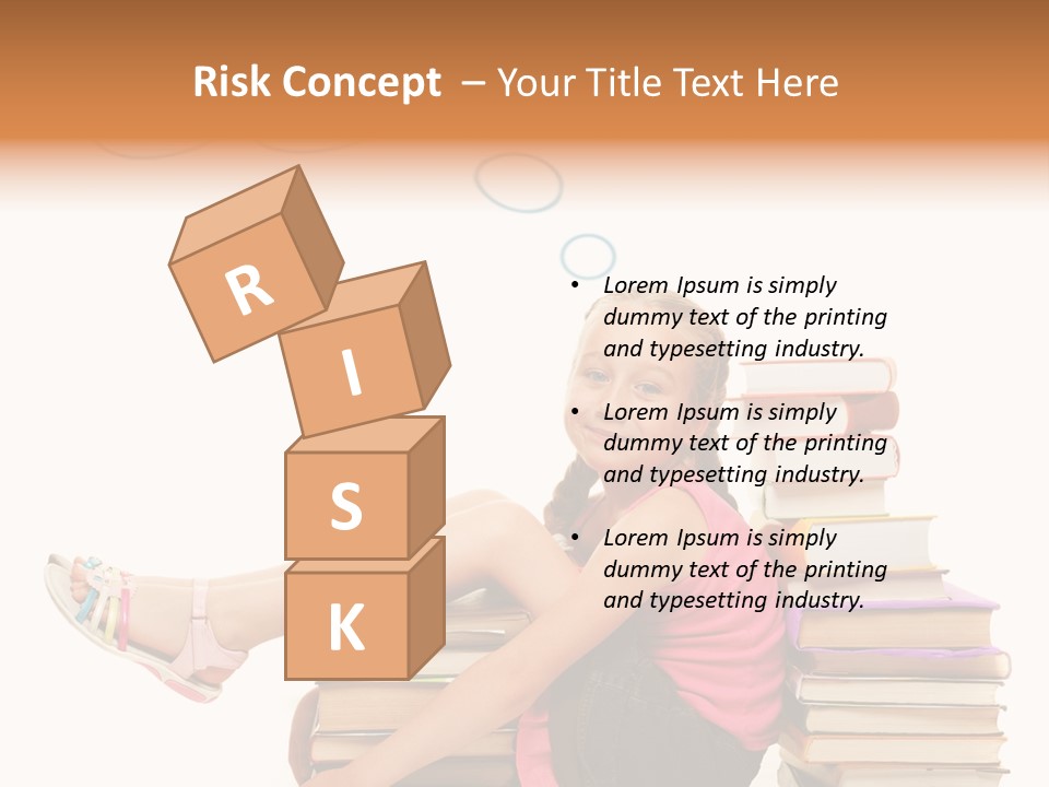 Kid Knowledge Face PowerPoint Template