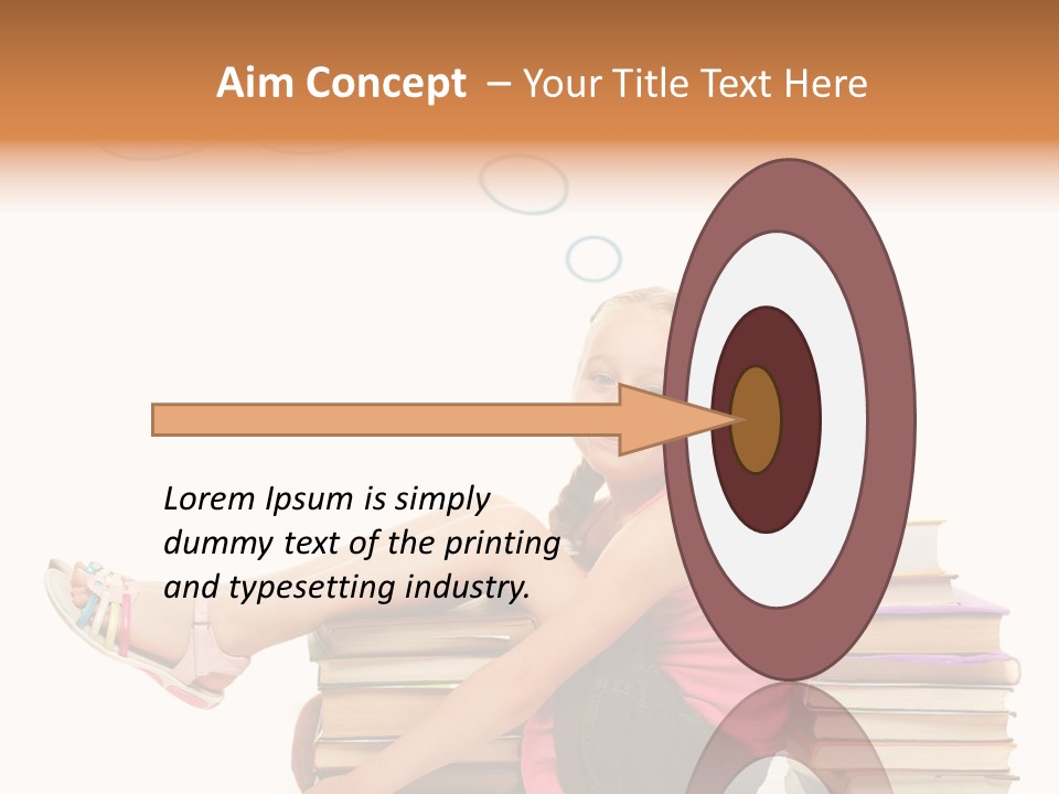 Kid Knowledge Face PowerPoint Template