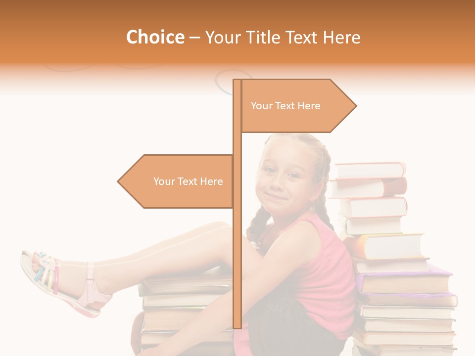 Kid Knowledge Face PowerPoint Template