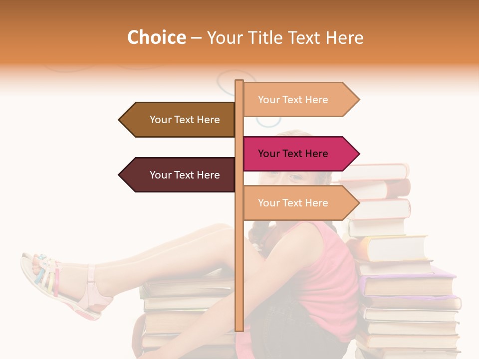 Kid Knowledge Face PowerPoint Template