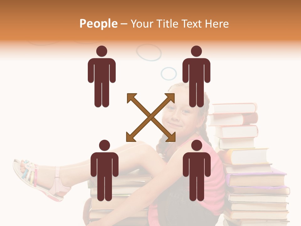 Kid Knowledge Face PowerPoint Template