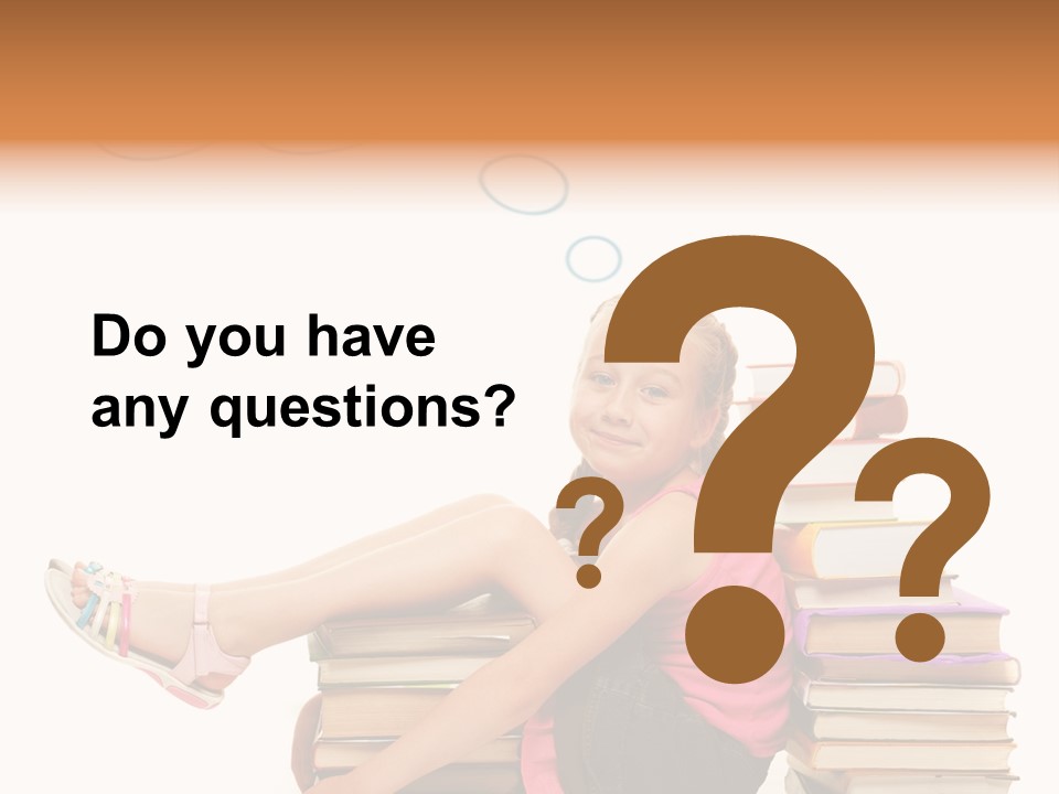 Kid Knowledge Face PowerPoint Template