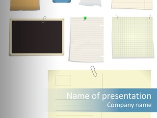 Object Sticky Memories PowerPoint Template