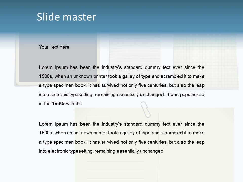 Object Sticky Memories PowerPoint Template