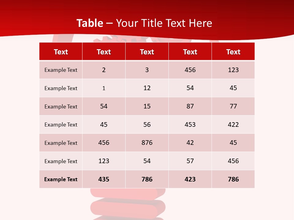 A Red Powerpoint Presentation With Gears Inside Of A Head PowerPoint Template