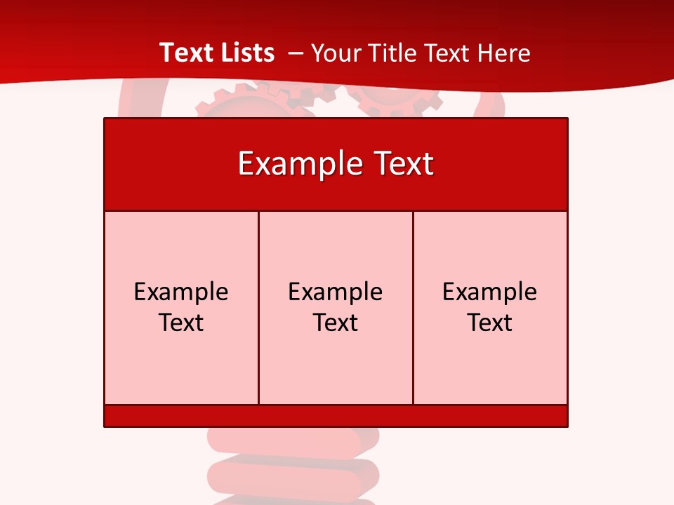 A Red Powerpoint Presentation With Gears Inside Of A Head PowerPoint Template