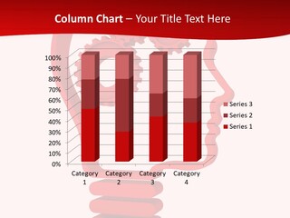 A Red Powerpoint Presentation With Gears Inside Of A Head PowerPoint Template