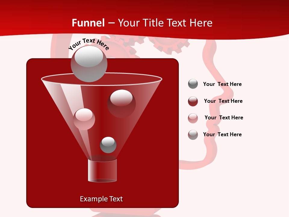 A Red Powerpoint Presentation With Gears Inside Of A Head PowerPoint Template