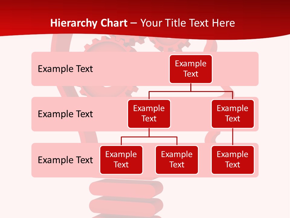 A Red Powerpoint Presentation With Gears Inside Of A Head PowerPoint Template