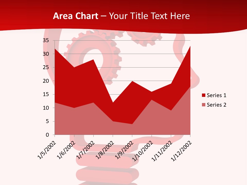 A Red Powerpoint Presentation With Gears Inside Of A Head PowerPoint Template
