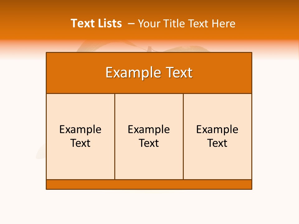 An Orange With A Green Leaf On Top Of It PowerPoint Template