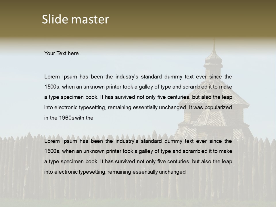 Historic Horizontal Orthodox PowerPoint Template