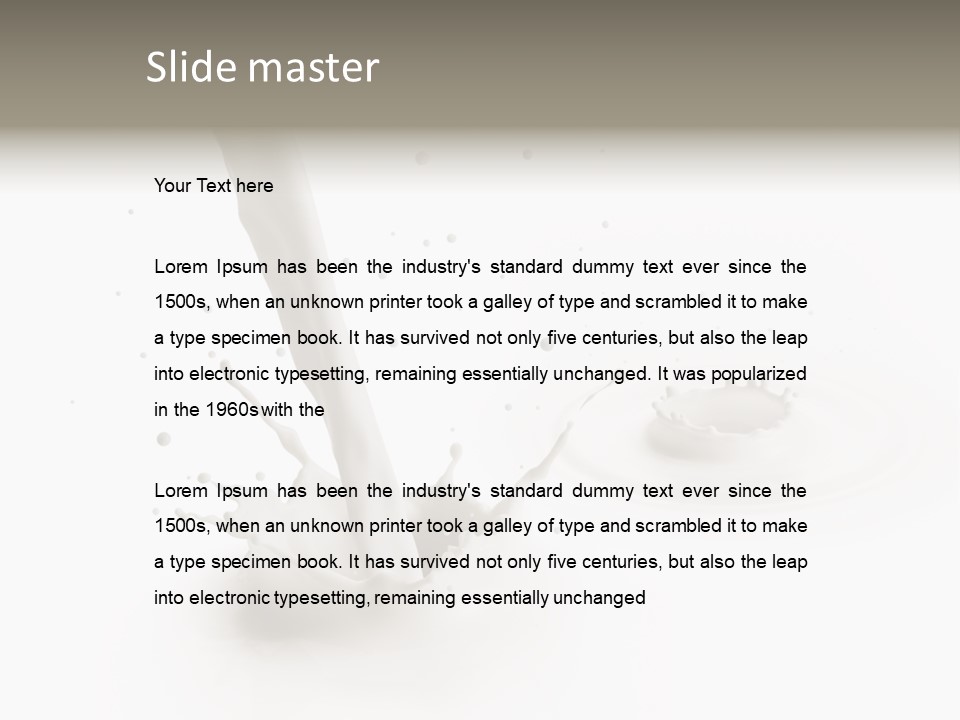 Lifestyle Liquid Fresh PowerPoint Template