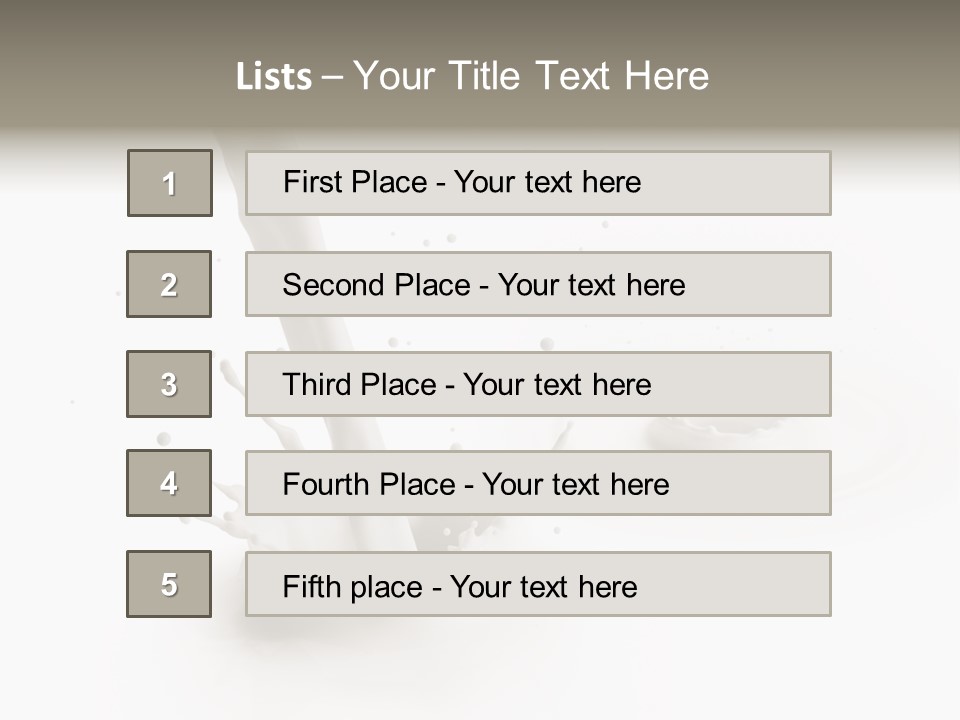 Lifestyle Liquid Fresh PowerPoint Template