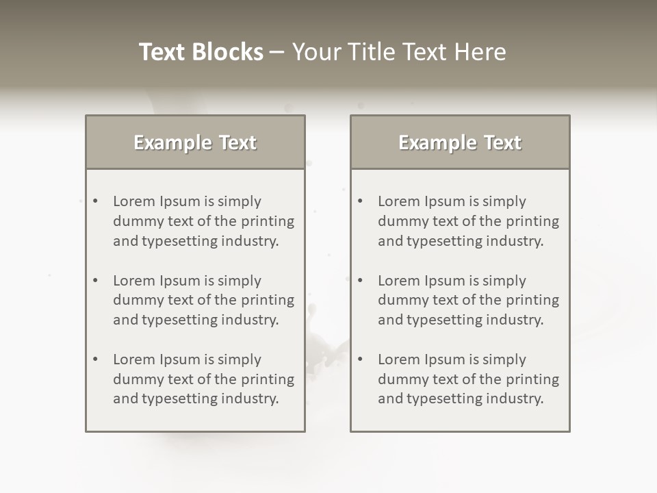 Lifestyle Liquid Fresh PowerPoint Template