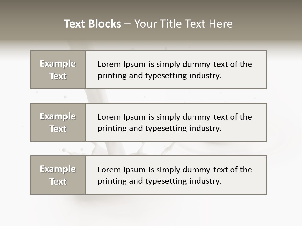 Lifestyle Liquid Fresh PowerPoint Template