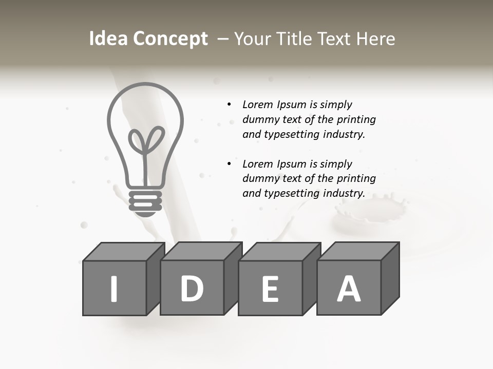 Lifestyle Liquid Fresh PowerPoint Template