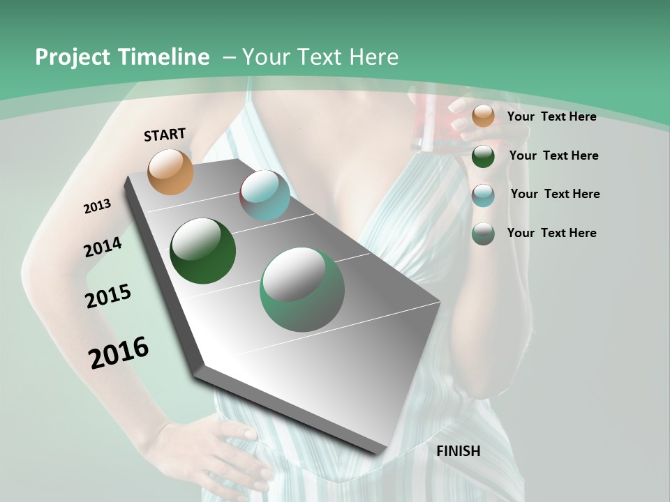 Metaphor Courage Work PowerPoint Template