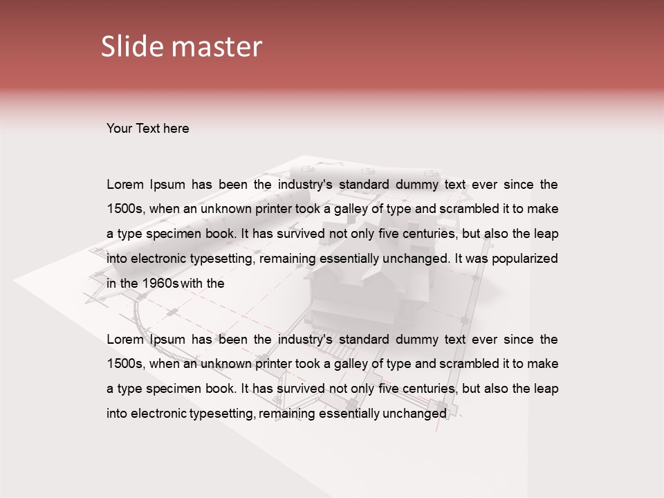 Home Frame Exterior PowerPoint Template