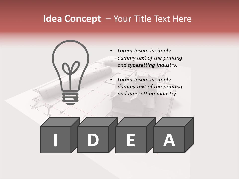 Home Frame Exterior PowerPoint Template