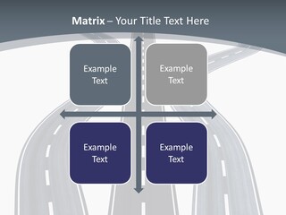 Vanishing Detour Right PowerPoint Template